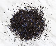 Fermented tea leaves that contain the compound thealavins